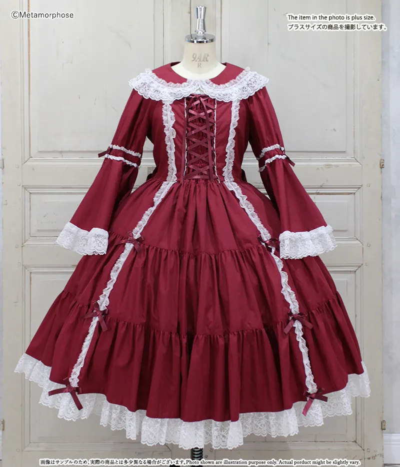 メタモルフォーゼ　ワンピース　No.49 No.936 Lady Fruit 半袖ワンピース / 黒系(Black