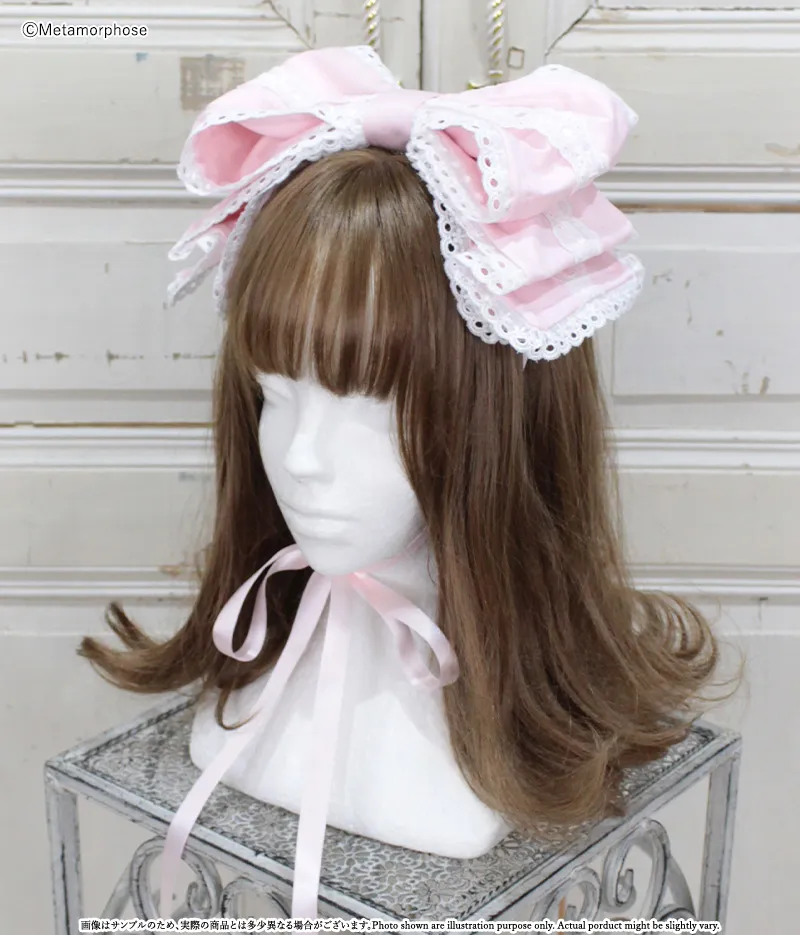 激安本物 Candyレースリボンヘッドドレス - ボンネット、ヘッドドレス ヘアアクセサリー