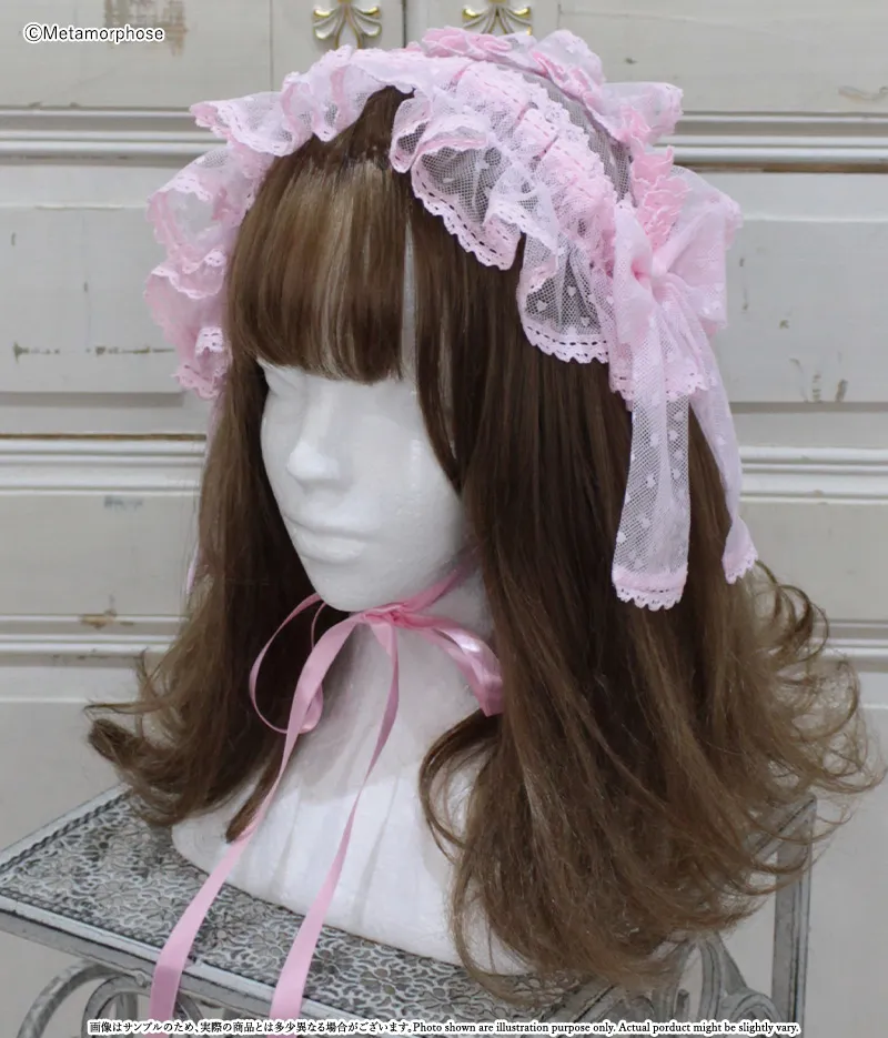 Fairyフリルヘッドドレス - ボンネット、ヘッドドレス