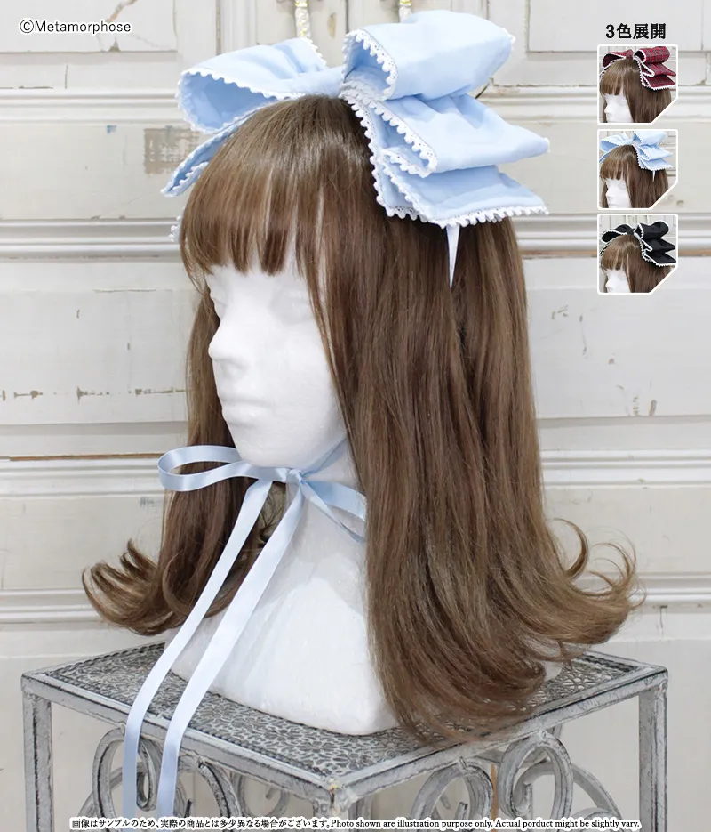 Dress up リボンヘッドドレス - ボンネット、ヘッドドレス