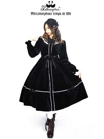 No 554 オリ ヴィアワンピース 別珍 コーデ コーディネイト メタモルフォーゼ ロリータ ロリィタ ファッションブランド公式通販