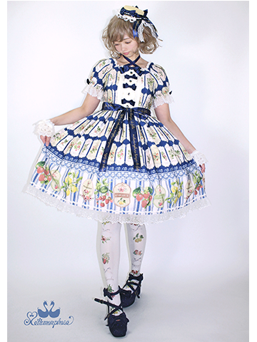 No 623 Vintage Fruit リボンワンピースコーデ コーディネイト メタモルフォーゼ ロリータ ロリィタ ファッションブランド公式通販